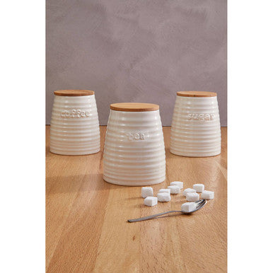 Cream Dolomite Tea Canister | Winnie