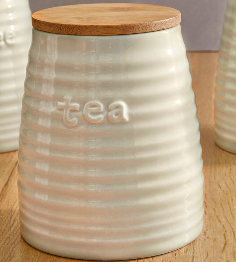Cream Dolomite Tea Canister | Winnie