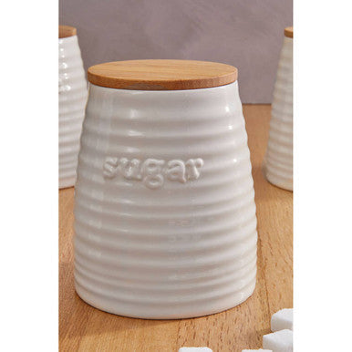 Cream Dolomite Sugar Canister | Winnie