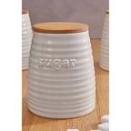 Cream Dolomite Sugar Canister | Winnie