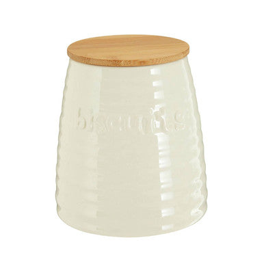 Cream Dolomite Biscuit Canister | Winnie