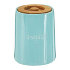 Blue Ceramic Biscuit Canister | Fletcher