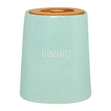 Blue Ceramic Biscuit Canister | Fletcher
