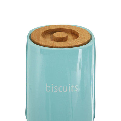 Blue Ceramic Biscuit Canister | Fletcher