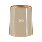 Beige Ceramic Tea Canister | Fletcher