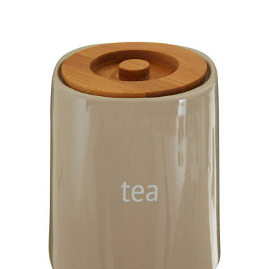 Beige Ceramic Tea Canister | Fletcher
