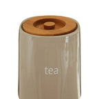 Beige Ceramic Tea Canister | Fletcher