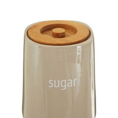 Beige Ceramic Sugar Canister | Fletcher