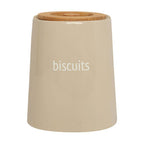 Beige Ceramic Biscuit Canister | Fletcher