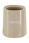 Beige Ceramic Utensils Holder | Fletcher