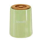 Green Ceramic Biscuit Canister | Fletcher