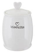 White Dolomite Biscuit Canister | Charm