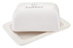 White Ceramic Butter Dish | Charm