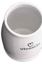 White Ceramic Utensil Holder | Charm