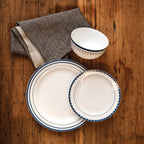 Saturn 12 Piece Blue Dinner Set Mob | Avie