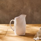 Terracotta White Glazed Pitcher | Calisto