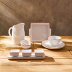 Terracotta White Glazed Pitcher | Calisto