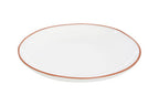 Terracotta White Glazed Dinner Plate | Calisto