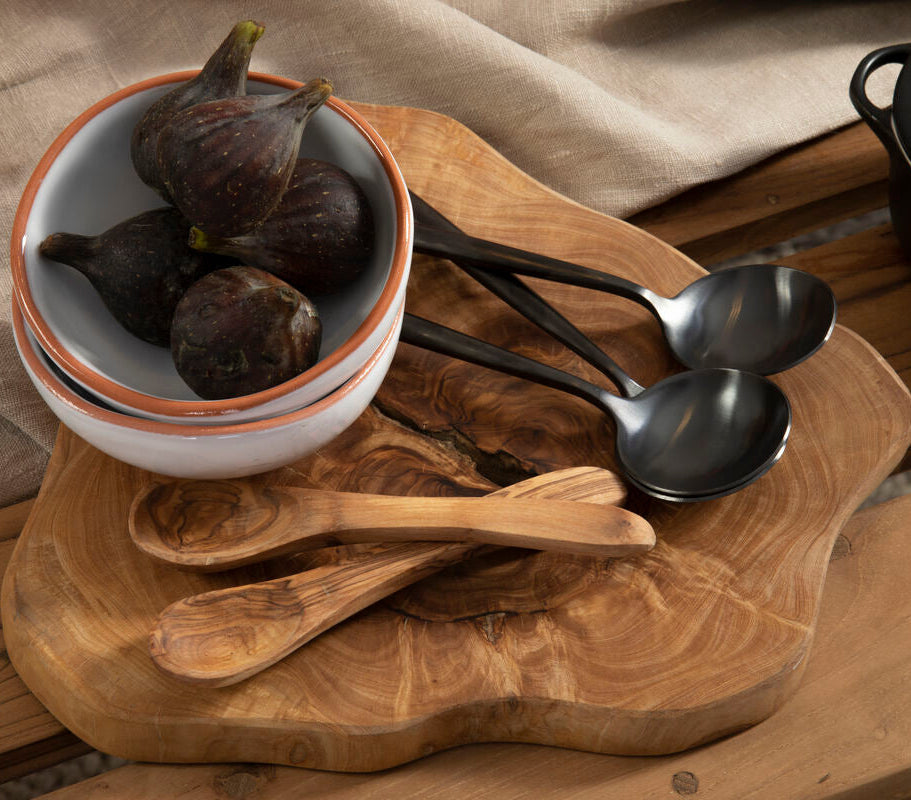 Terracotta Set of 2 White Glazed Mini Bowls | Calisto