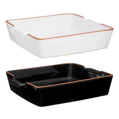 Terracotta White Glazed Oven to Table Dish | Calisto