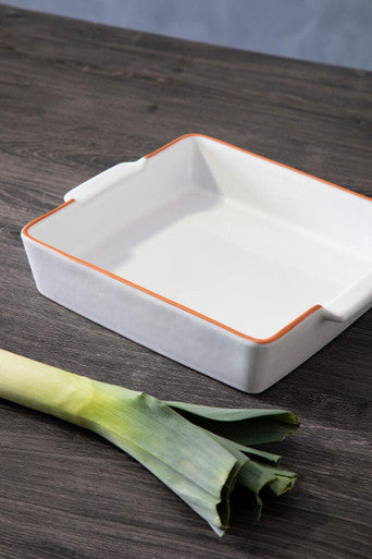 Terracotta White Glazed Oven to Table Dish | Calisto