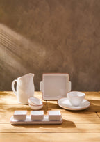 Terracotta White Glazed Oven to Table Dish | Calisto