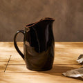 Terracotta Black Glazed Pitcher | Calisto
