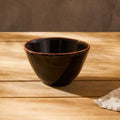 Black Glazed Terracotta Cereal Bowl | Calisto