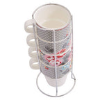 Set of Four Stackable Mugs with Stand | Pippa