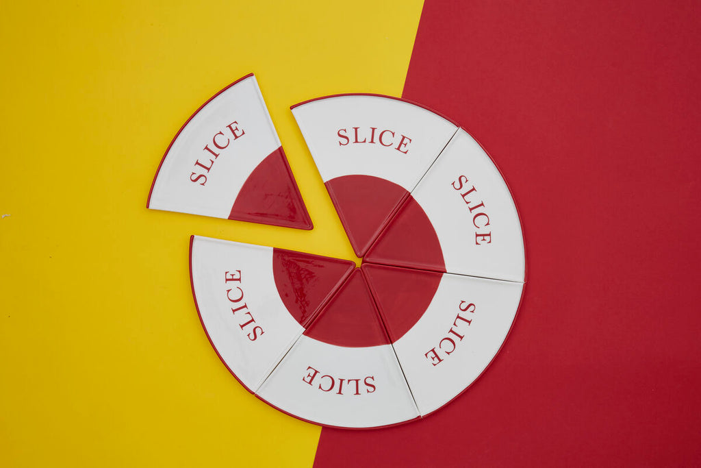 Pizza 6 Slice Plates | Hollywood