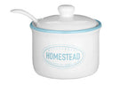 Sugar Pot with Lid and Spoon | Homestead