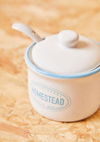 Sugar Pot with Lid and Spoon | Homestead