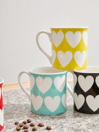 Set of Four Design Mugs | Heart