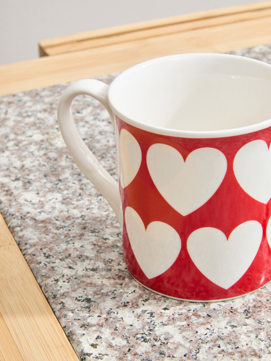 Set of Four Design Mugs | Heart