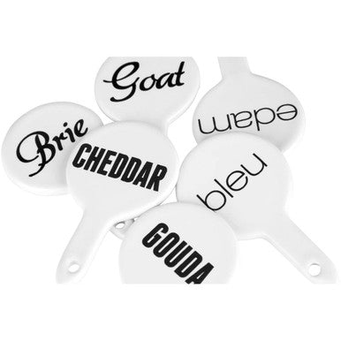 Set of Six Cheese Markers | Pun and Games