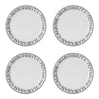 Set of Four Pizza Plates | Noir
