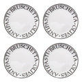 Set of Four Antipasti Plates | Noir