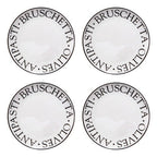 Set of Four Antipasti Plates | Noir