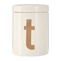 White and Gold Tea Canister | Mono