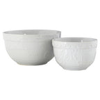 White Set of Two Mixing Bowls | Gigi