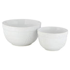 White Set of Two Mixing Bowls | Gigi