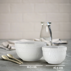 White Set of Two Mixing Bowls | Gigi