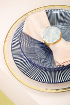 12 Piece Blue and White Dinner Set | Maya