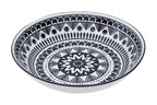 12 Piece Black and White Dinner Set | Maya