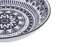 12 Piece Black and White Dinner Set | Maya