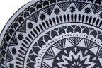 12 Piece Black and White Dinner Set | Maya