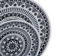 12 Piece Black and White Dinner Set | Maya