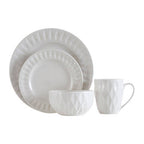 16 Piece Embossed Geo Dinner Set | Avie