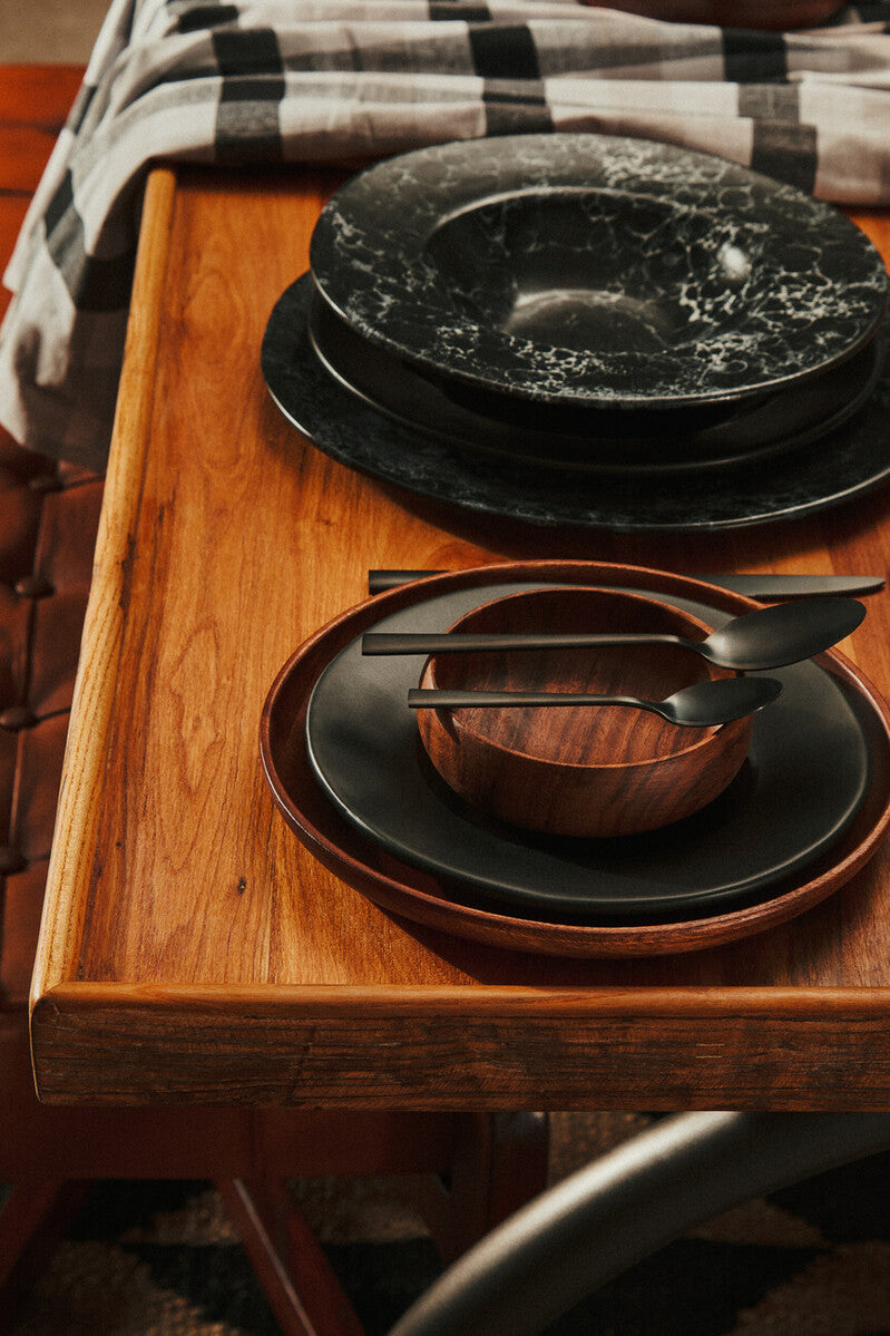 Black Stoneware Side Plate | Hygge