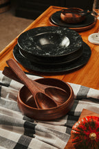 Black Stoneware Dinner Plate | Hygge